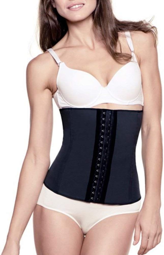 Angel Lines Waist Trainer Cincher Belly Vest - Reduce your size instantly - Black-XL