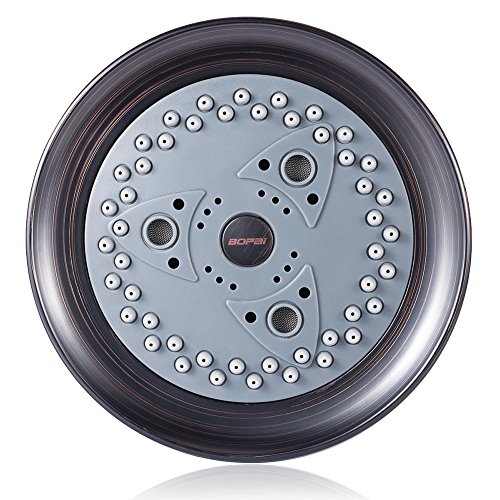 Ultra-Luxury Oil Rubbed Bronze ShowerHead,BOPai High Pressure Venetian Shower head,Wall Mount Copper Adjustable Ball with Removable Flow Restrictor - Thumbnail 3