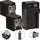 BM 2 BP-820 Batteries and Charger for Canon VIXIA HF G50, HF G60, XA40, XA45, XA50, XA55, GX10, HFG20, HF G21, HFG30, HFG40, HFM301, HFM41, HFM400, HFS200, XA10, XA11, XA15, XA20, XA25, XF400, XF405