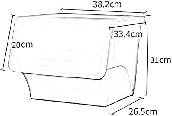 CAI Caja de Almacenamiento del hogar Madera sólida Creativa Gran