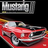 Mustang 2018 12 x 12 Inch Monthly Square Wall Calendar with Foil Stamped Cover, Ford Motor Muscle Ca by 