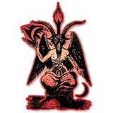 Baphomet Lucifer Devil Vinyl Sticker - Car Phone Helmet - SELECT SIZE