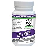 Yes You Can! Diet Plan Collagen Supplement for Vital Bone and Joint Support, Glowing Skin with Gotu Kola, Colágeno para Articulaciones, Huesos, Cabello y Uñas Saludables - 30 Capsules