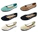 Blueberry Womens Ballet Shoe Floral Lace Crochet Comfort Flat