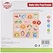 Peg Puzzle Wooden Peg Puzzle For Toddlers – Food – Vehicles – Assorted Educational Daily Life Items - By Dragon Drew (15 PC Set)