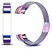 AK for Fitbit Alta HR Bands Milanese Stainless Steel Small Large Magnetic Closure, Adjustable Alta HR/Alta Accessories Metal Bands Straps for Fitbit Alta HR 2017/ Fitbit Alta 2016 (Colorful, Small)