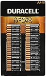 Duracell Coppertop Alkaline-Manganese Dioxide AA Battery, 1.5V, (Pack of 48)