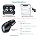 True Wireless Earbuds Bluetooth Headphones, ROCK SPACE TWS Sport Earbuds IPX5 Waterproof Mini in-Ear Noise Cancelling Earphones, 12H Playtime 3D Stereo with Built-in Mic & Charging Case (Black)