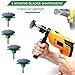 ZALALOVA 5Pcs Lawn Mower Blade Sharpener, Universal Lawnmower Blade Sharpener for Any Power Drill Hand Drill(Green)