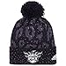 NBA Women's Black Out Print Cuffed Knit Beanie