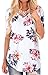 Short Sleeve Tops for Women V-Neck Loose Casual Tee T-Shirt Floral Tops M