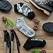 HOT FEET Kids Thermal Socks – 2 Pack Warm Winter Socks for Boys and Girls, Cozy & Insulated, Thick Heated Socks for Kids – black camo/heather grey/solid black