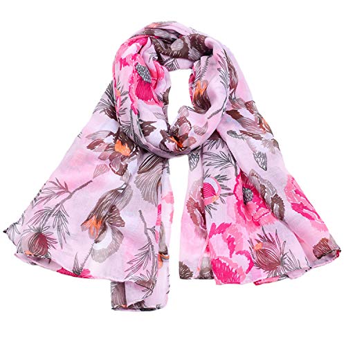 image for Woogwin Women's Cotton Scarves Lady Light Soft Fashion Solid Scarf Wra
