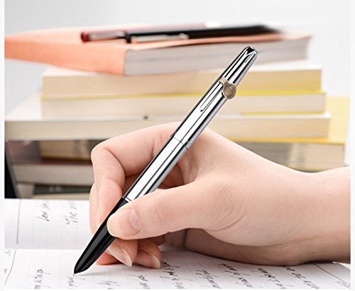 Hero 100 fountain pen 14k fine hooded nib ,stainlesss s…