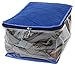 Nidra - Travel-Packing-Storage , 5 Piece Set (2) Packing Cubes, Cream and Blue, (2) Shoe Cloth Bags, (1) Laundy Bag