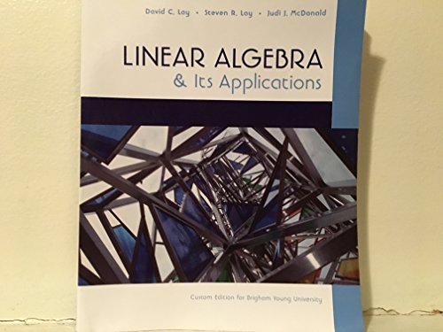 Linear Algebra and Its Applications: Custom Edi... 1323170561 Book Cover
