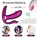 Wearable Heating G-Spot Vibrator Remote Control Clitoris G-Spot and Anus Triple Massager Waterproof Female Masturbation Dildo Vibrating Wand Rechargeable Vagina Stimulate Butterfly Vibrator