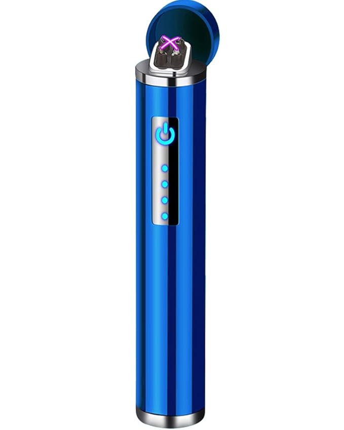 Auratrio Y14 Elektro Lichtbogen Feuerzeug Plasma Arc Lighter aufladbar Touchscreen elektronisch, Windundurchlässiges Flamess 