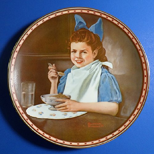 Edwin M Knowles China Company **A Mind of Her Own: Rockwell's Studies of Girlhood-"Good Intentions" #4 (1987) ** 84-R70-9.4