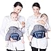 Bebamour Baby Carrier Front and Back Carry Baby Newborns to Toddler Baby Hip Carrier 6 in 1,3 Pieces Teething Pads, Blue
