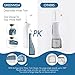 Water Flosser, Electric Cordless & Rechargeable Portable Oral Irrigator With 3 Modes & 4 Jet Tips, IPX7 Waterproof for Kids and People with Braces