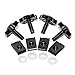 Senkauto Hard Bags Theft Deterrent Saddlebag Locks Mounting Bolts Pins Security System For Harley Davidson Touring 1996-2018 (Black)