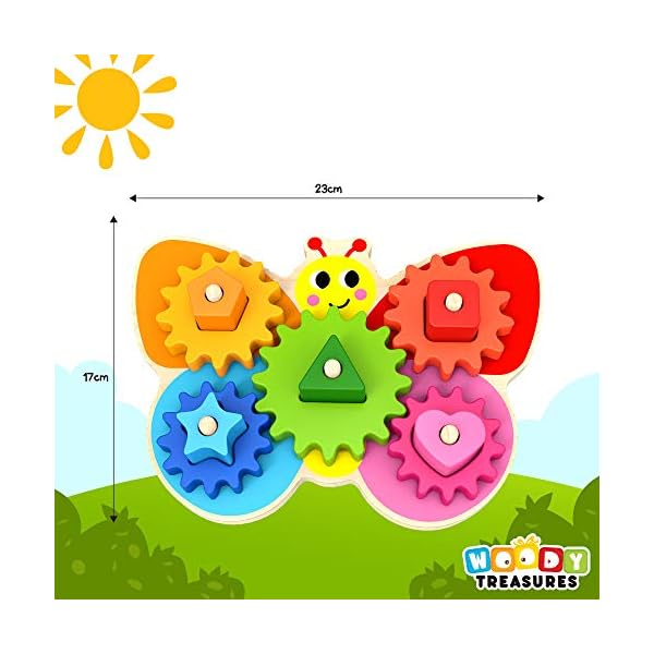Wooden-Toys--Butterfly-Gear-Game-Wooden-Toy-for-Toddlers--Educational-Sorting-Game-with-Turning-Wheels--Non-Toxic-and-Safe-Materials--Learn-Colours-and-Shapes-Great-Gift-for-Girls-and-Boys Wooden Toys – Butterfly Gear Game Wooden Toy for Toddlers – Educational Sorting Game with Turning Wheels – Non-Toxic and…