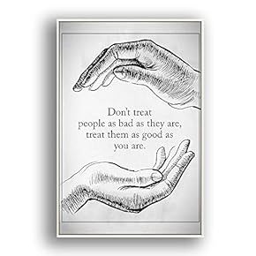 Framed Canvas Wall Art for Living Room, Bedroom Beautiful Quotes Canvas Prints for Modern Home Decoration Ready to Hang - 16"x24" inches