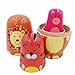 Echodo 5pcs Handmade Animal Nesting Dolls Authentic Russian Wooden Matryoshka Dolls Cute Cartoon Animals Pattern Nesting Doll Toy Gift