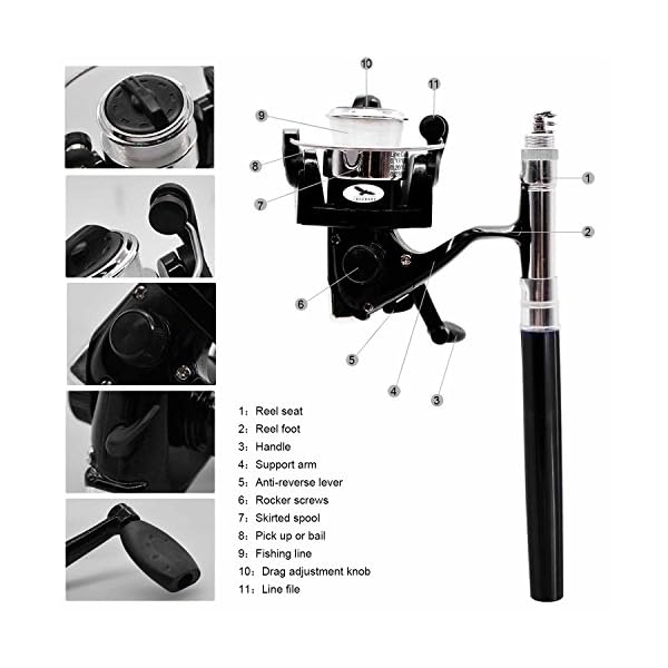 Freehawk-Portable-Telescopic-Mini-Pen-Fishing-Rod-Mini-Aluminum-Pocket-Pen-Carbon-Fiber-Fishing-Pole-Travel-Fishing-Rod-Pocket-Sea-Rods-ISO-Fishing-Rods-2000-Spinning-Fishing-Reel