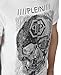 Philipp Plein Platinum Cut White T-Shirt with Skull Print and Rhinestones (XXL)