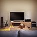 Londo PU Leather Remote Control Holder, Office Supplies Desk Organizer with Tablet Slot, Makeup Brush and Utensils Cube, Large Capacity Desk Caddy With 5 Compartments
