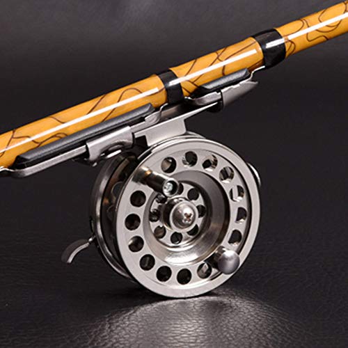 Kaakaeu Moulinet De Pêche à La Mouche D50/d60 Cnc En Alliage D’aluminium 1:1 2 Roulements Ultra Léger Pour Droitier