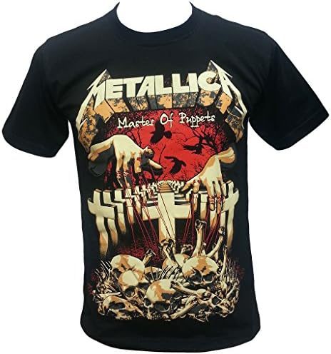 Metallica Master Of Puppets American Heavy Metal T Shirt Black