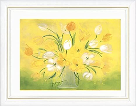 Amazon 風水花の絵 金運を誘う チューリップ アートフレーム ポスター オンライン通販