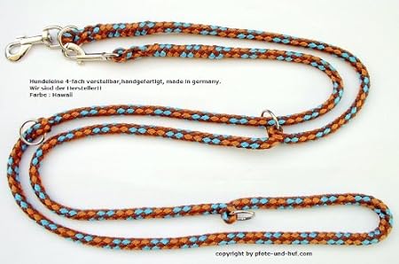elropet Hundeleine Doppelleine 2,80m 4fach verstellbar Hawaii
