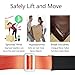 TGY Lifting Moving Straps Carrying Belt Max Load 350 Pound Easy Carry Furniture, Appliances, Mattresses, or any Heavy Object 2 Person Moving Tool Orange