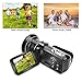 MELCAM Video Camera Camcorder with Microphone, IR Night Vision FHD 1080P 30 FPS YouTube Vlogging Camera Digital Video Camera Recorder with Wide Angle Lens, 32 GB SD Card,2 Batteries, Remote