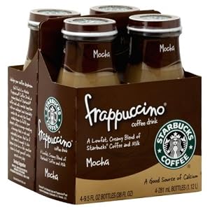 Image of Starbucks Coffee Frappuccino Coffee Drink, Mocha 9.5 Fl Oz (Pack of 8)