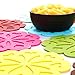 ME.FAN 4 Set Silicone Pot Holders, Trivet Mat, Jar Opener, Spoon Rest and Kitchen Trivet, Non Slip Flexible, Durable, Heat Resistant Dishwasher Available Kitchen Trivet and Pot Pads Light Color