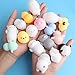 Outee 25 Pcs Mochi Squishies Animals Mini Kawaii Animal Toys Stress Relief Cat Squishies Mochi Squeeze Mini Seal Rabbit Chicken Duckling Elephant Sheep Cat, Random Color