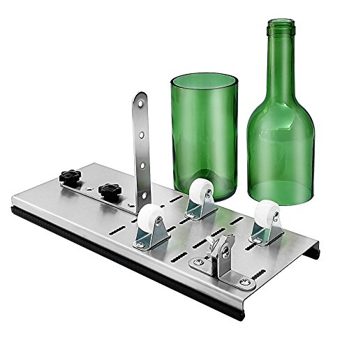 1life Glass Bottle Cutter Wine Bottle Cutting Tool for Creating Wine Bottle Lamp, Wine Bottle Decorations (Stainless Steel)