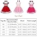 IBTOM CASTLE Toddlers Girls' Polka Dots Christmas Birthday Princess Leotard Costume Tutu Dress Up Bows Ears Headband Red+ 3D Ears 4-5 Years