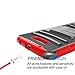 Tekcoo for Moto Z Play Case, for Moto Z Force Holster Belt, [Hoplite] Shock Absorbing [Red] Locking Clip Defender Full Body Kickstand Carrying Armor Cases Cover for Motorola Moto Z Force/Play Droid