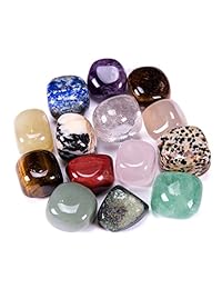Bingcute - Piedras naturales pulidas brasileñas pulidas de 1 2 Ib para curación de Wicca, Reiki y cristal de energía
