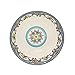 EuroCeramica Zanzibar Collection Vibrant Kitchen and Dining Serveware, 2-Piece Serving Bowl and Oval Platter Set, Spanish Floral Design, Multicolor Blue and White