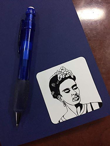Frida 2.5" Sticker - Original Ink Drawing Print