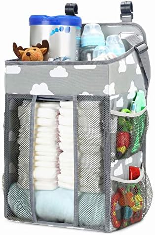 Amazon Magicfly ベビーベッド収納袋 多機能吊り袋 オムツ収納 赤ちゃん 小物収納ケース 折りたたみ 大容量 出産祝い おむつストッカー ベビー マタニティ 通販