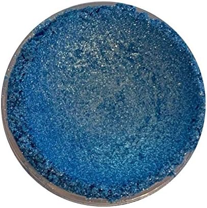 Mica Powder - Cosmetic Pigment Soap Bathbombs Eyeshadow Wax Melts Candle (8. Mica Powder 10g - Glitter Blue)