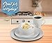 Klikel 8 White Dinner Plates - Porcelain Round Dinnerware - 10.5-inch Classic Solid Coupe Style Plate Set